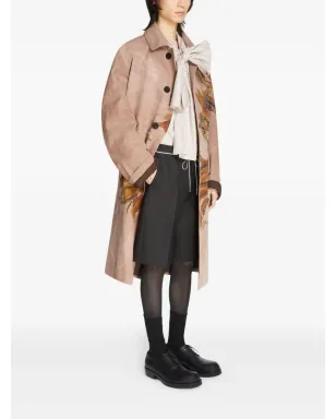 DRIES VAN NOTEN 花柄プリントコート（ピンク） - サムネイル3