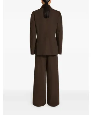DRIES VAN NOTEN ベルベットトリムデニムブレザー - サムネイル4