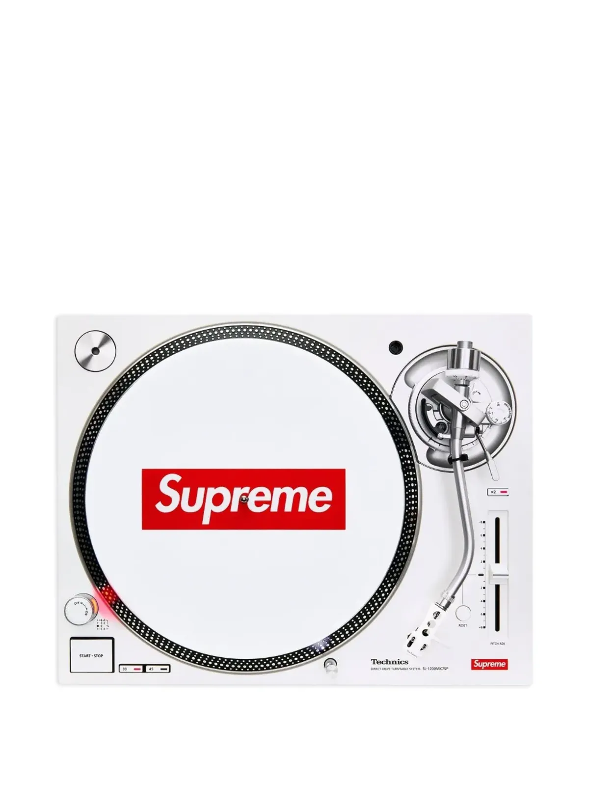Supreme Technics SL-1200 MK7 ターンテーブル - ホワイト - 画像3