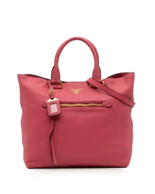 Prada Pre-Owned ヴィテロ ダイーノ オープン コンバーチブル トート サッチェル - サムネイル1