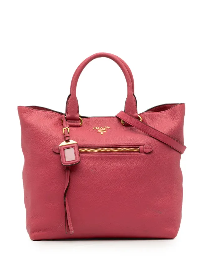 Prada Pre-Owned Prada Pre-Owned ヴィテロ ダイーノ オープン コンバーチブル トート サッチェルの商品画像