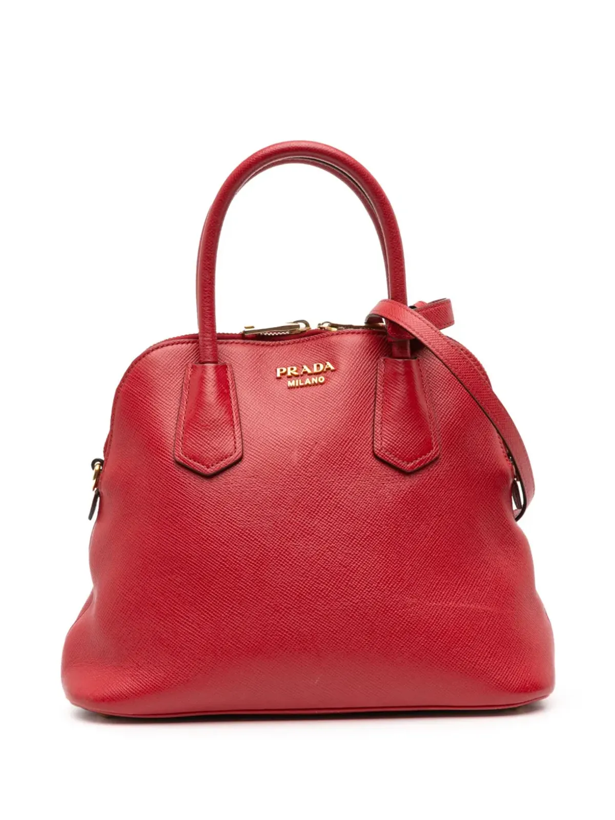 Prada Pre-Owned サフィアーノ・ドーム・サッチェル - 画像1