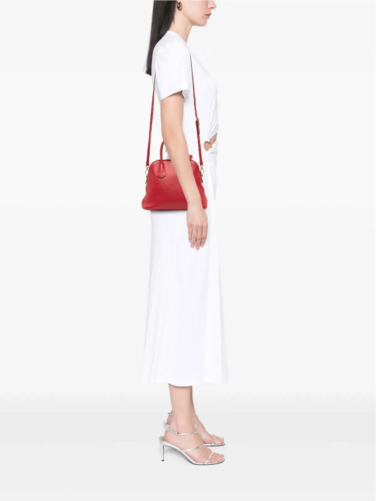 Prada Pre-Owned サフィアーノ・ドーム・サッチェル - 画像2