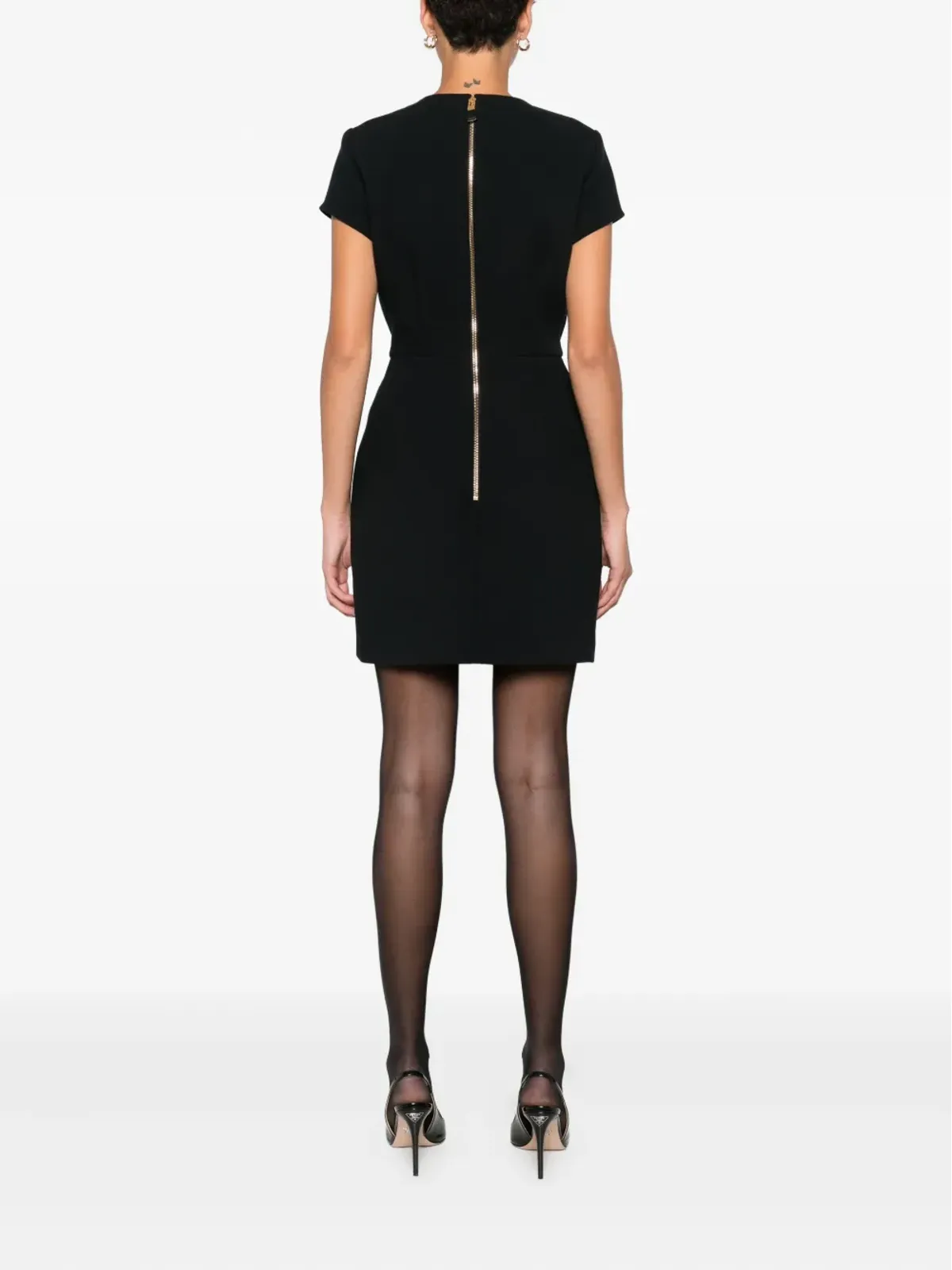 Elisabetta Franchi ボタンフロントミニドレス - 画像4