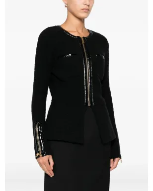 Elisabetta Franchi ジップフロントポケットカーディガン - サムネイル3