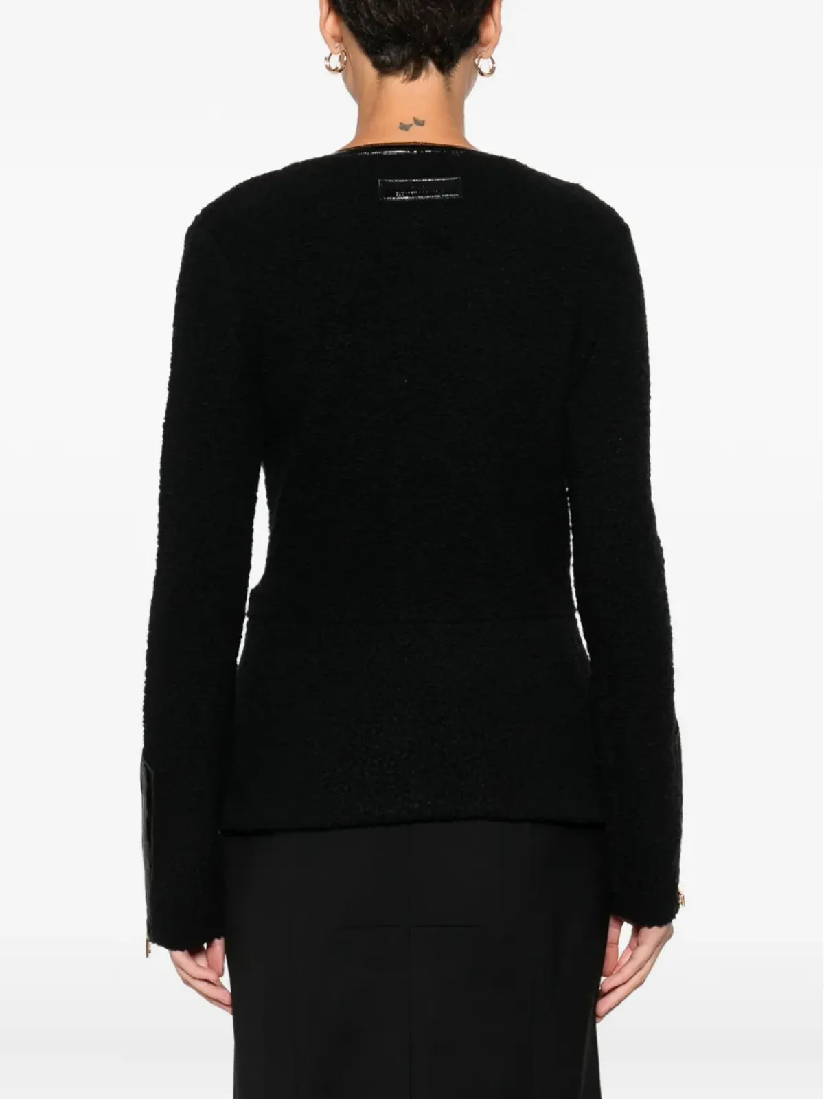 Elisabetta Franchi ジップフロントポケットカーディガン - 画像4