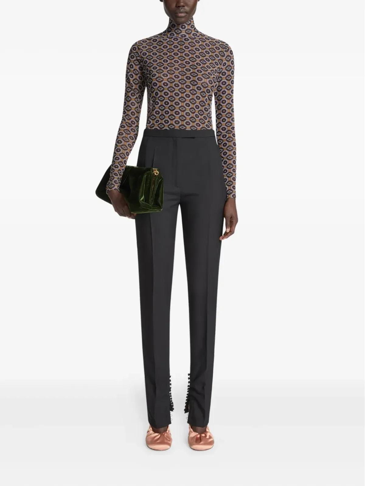 DRIES VAN NOTEN テーラードスラックス - ブラック - 画像2