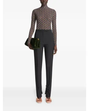 DRIES VAN NOTEN テーラードスラックス - ブラック - サムネイル2