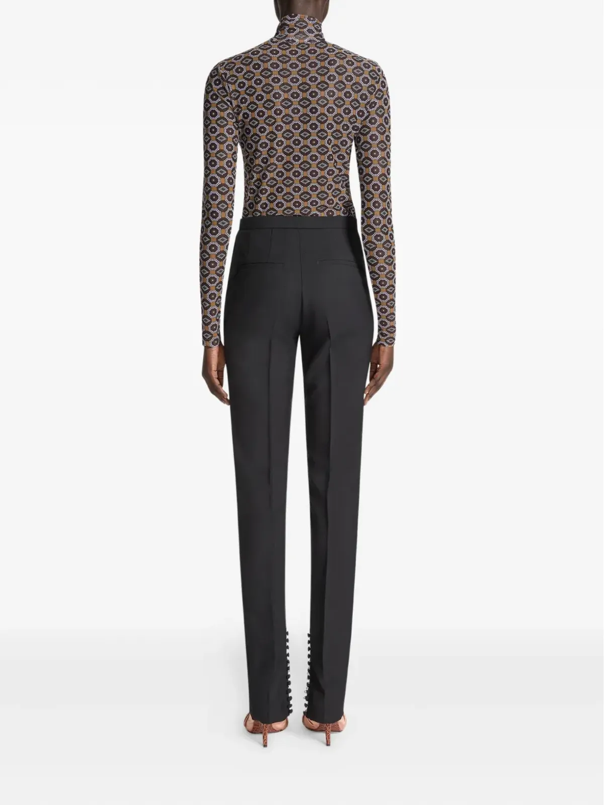 DRIES VAN NOTEN テーラードスラックス - ブラック - 画像4