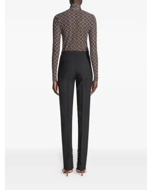 DRIES VAN NOTEN テーラードスラックス - ブラック - サムネイル4