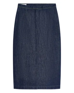 DRIES VAN NOTEN デニムプリーツディテール ミディスカート - サムネイル1