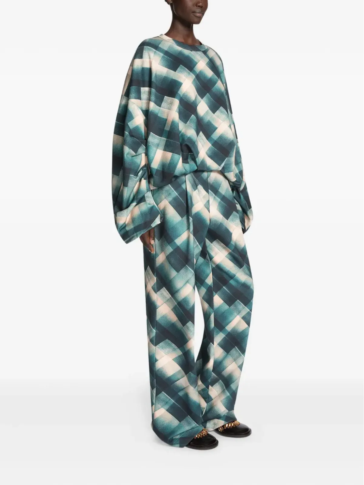 DRIES VAN NOTEN 幾何学柄スウェットシャツ - 画像3