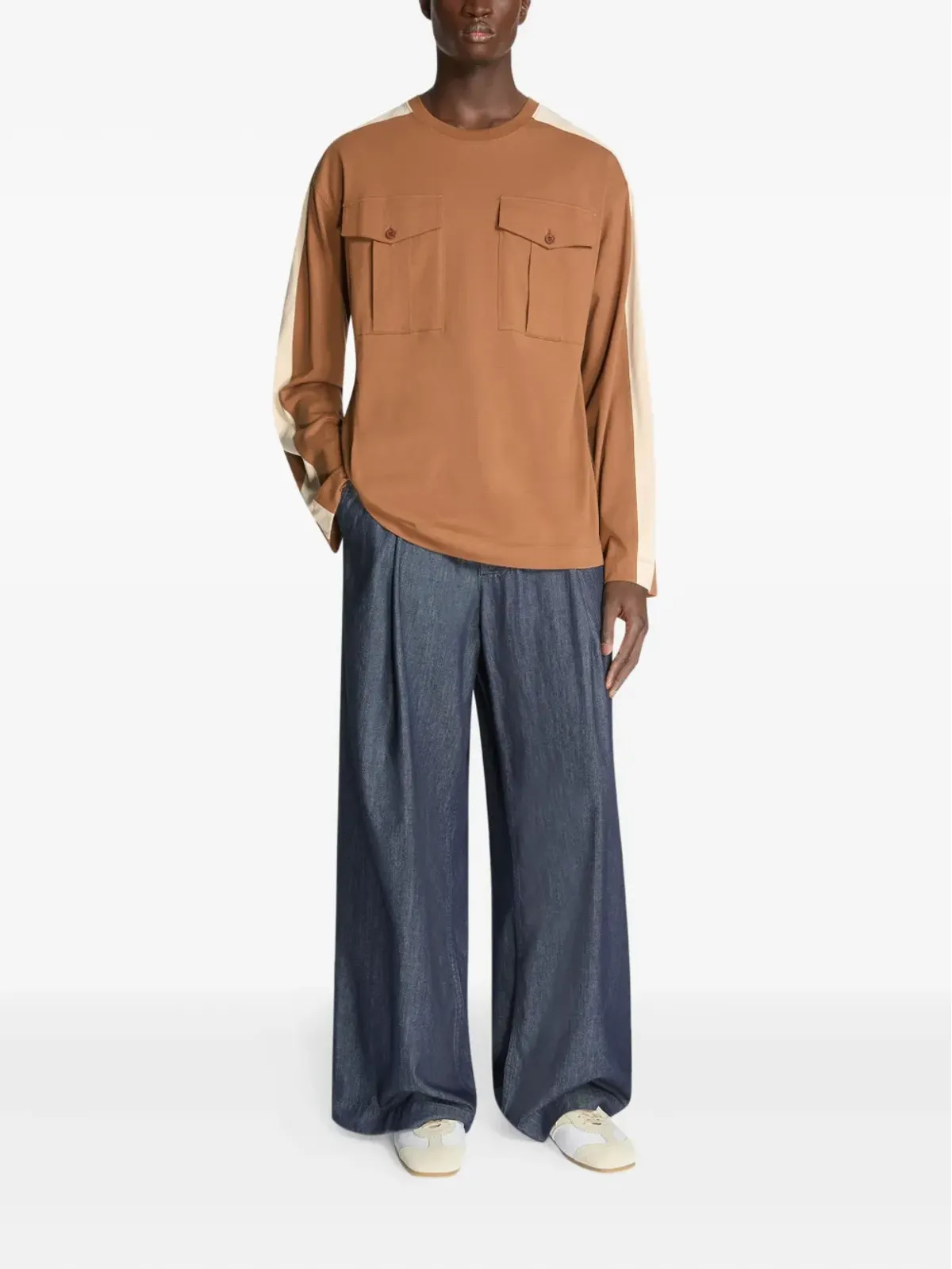 DRIES VAN NOTEN スエードパネルスニーカー - 画像4