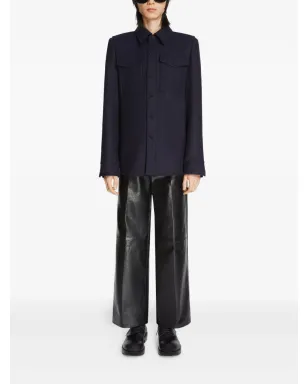 DRIES VAN NOTEN レザートラウザー - サムネイル2