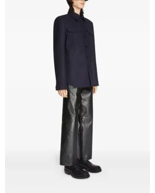 DRIES VAN NOTEN レザートラウザー - サムネイル3