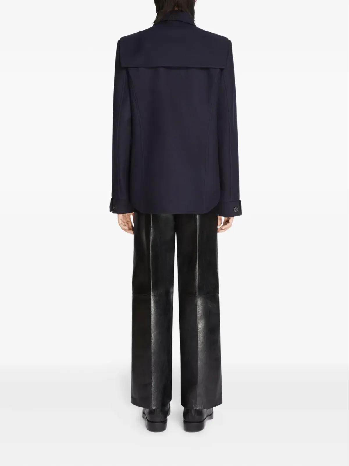 DRIES VAN NOTEN レザートラウザー - 画像4
