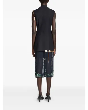 DRIES VAN NOTEN ノースリーブ ウール ブレザー - サムネイル4