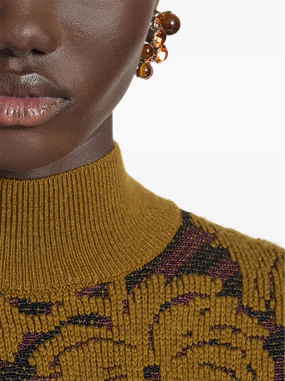 DRIES VAN NOTEN ストーンピンイヤリング - 画像2