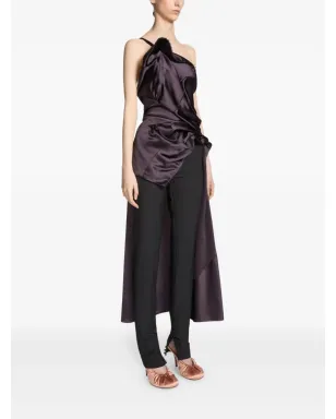 DRIES VAN NOTEN ドレープディテール ワンショルダートップ - サムネイル3