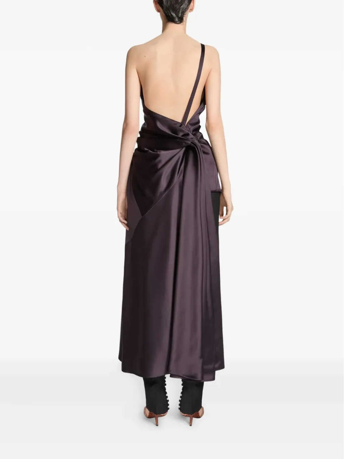 DRIES VAN NOTEN ドレープディテール ワンショルダートップ - 画像4