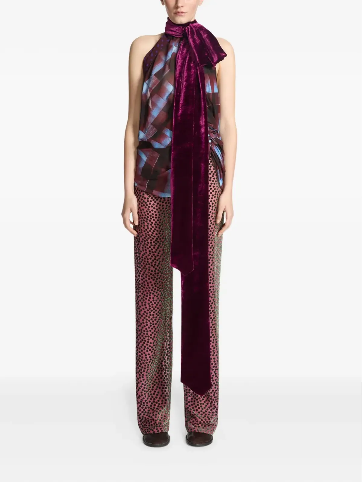 DRIES VAN NOTEN ホルターネックトップ - 画像2