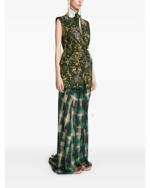 DRIES VAN NOTEN 装飾付きノースリーブブレザー - サムネイル3