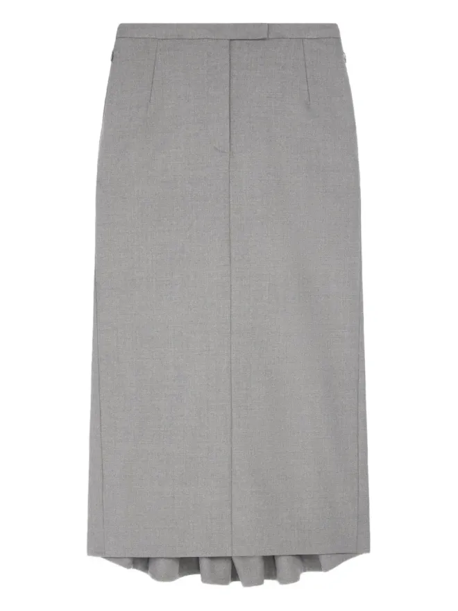 Dries Van Noten DRIES VAN NOTEN プリーツ付きテーラードミディスカートの商品画像