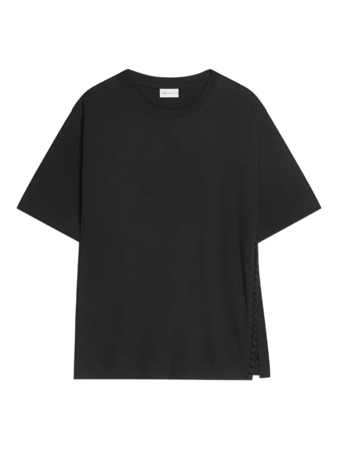 Dries Van Noten DRIES VAN NOTEN クルーネック ボタン装飾 Tシャツの商品画像