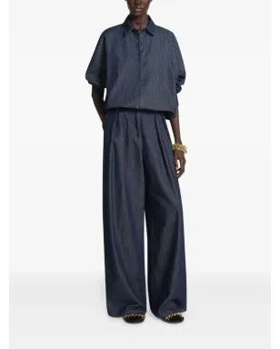 DRIES VAN NOTEN コントラストステッチデニムシャツ - サムネイル2