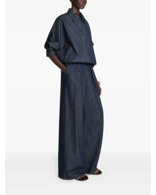 DRIES VAN NOTEN コントラストステッチデニムシャツ - サムネイル3