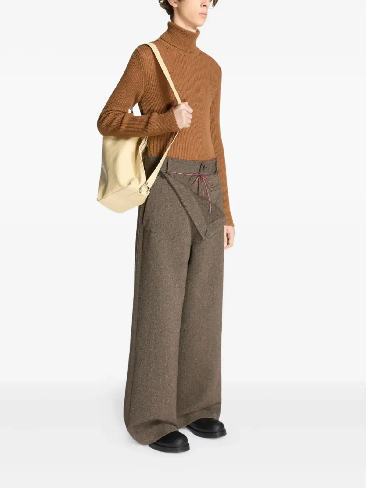 DRIES VAN NOTEN レザーショルダーバッグ - 画像2