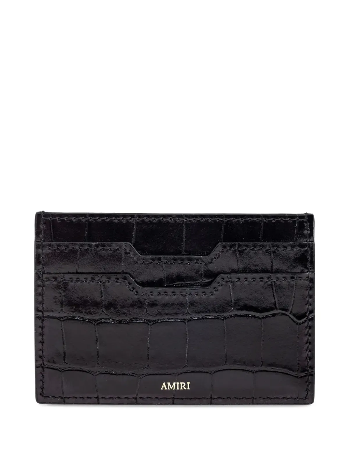 AMIRI ロゴプレート付きレザーウォレット - 画像2