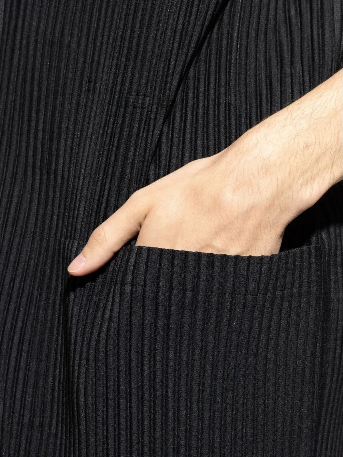 Homme Plissé Issey Miyake プリーツショートスリーブジャンプスーツ - 画像5