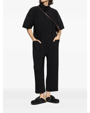 Homme Plissé Issey Miyake プリーツショートスリーブジャンプスーツ - サムネイル2