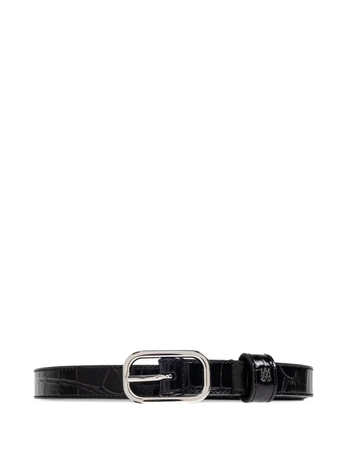 AMIRI クロコダイル型押しベルト - 画像1