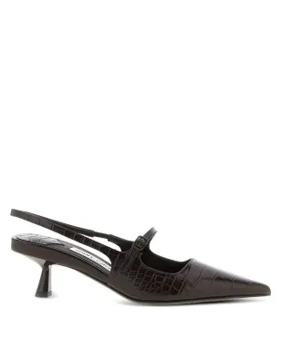 Jimmy Choo クロコダイル型押しスリングバックパンプス - サムネイル1