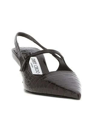 Jimmy Choo クロコダイル型押しスリングバックパンプス - サムネイル2