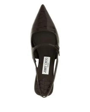 Jimmy Choo クロコダイル型押しスリングバックパンプス - サムネイル4