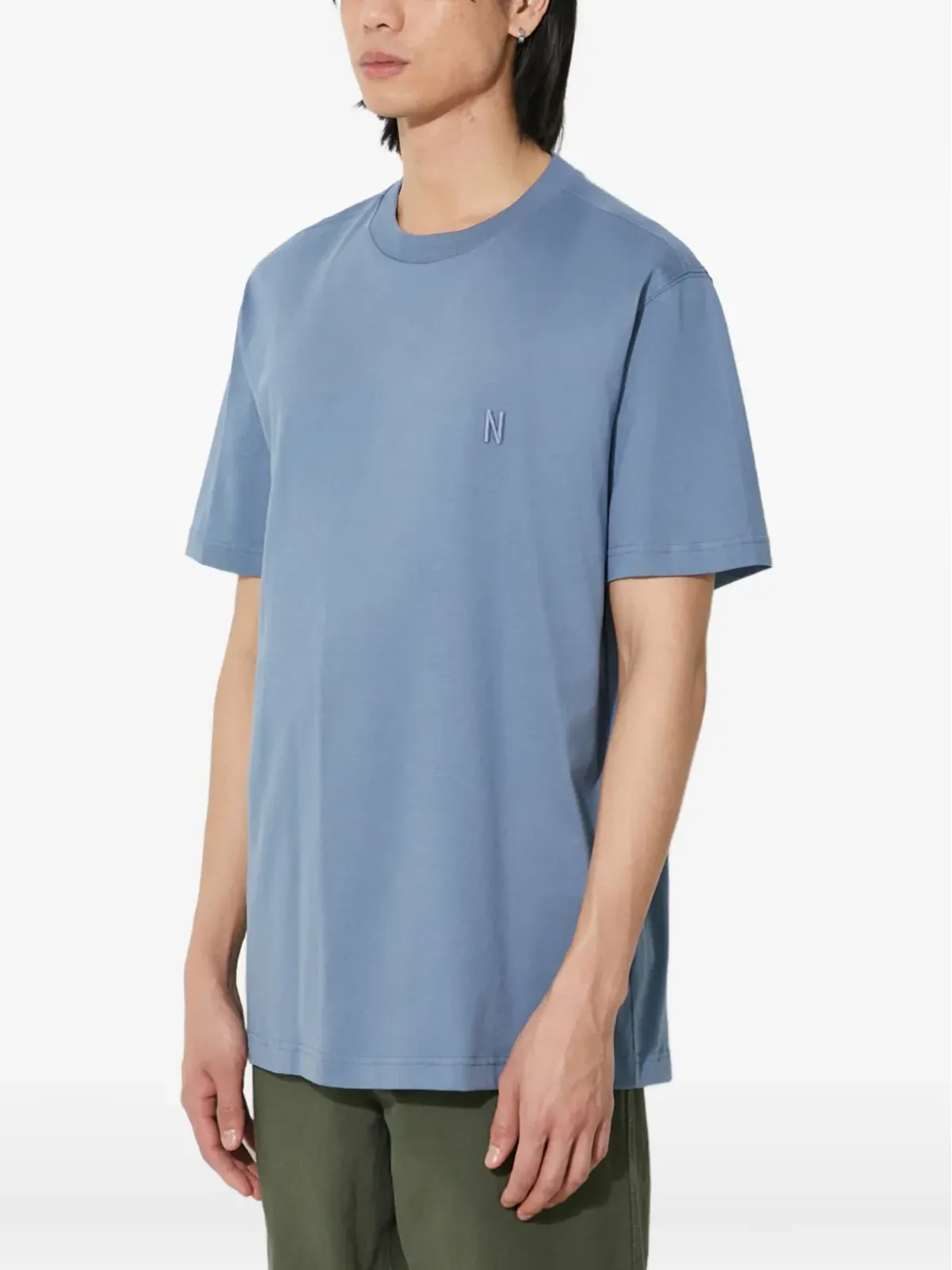 Norse Projects ロゴ刺繍入り 半袖Tシャツ - 画像3