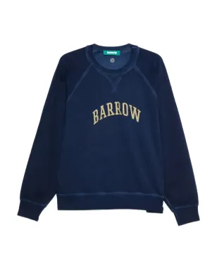 BARROW ロゴプリント クルーネック スウェットシャツ - ブルー - サムネイル1