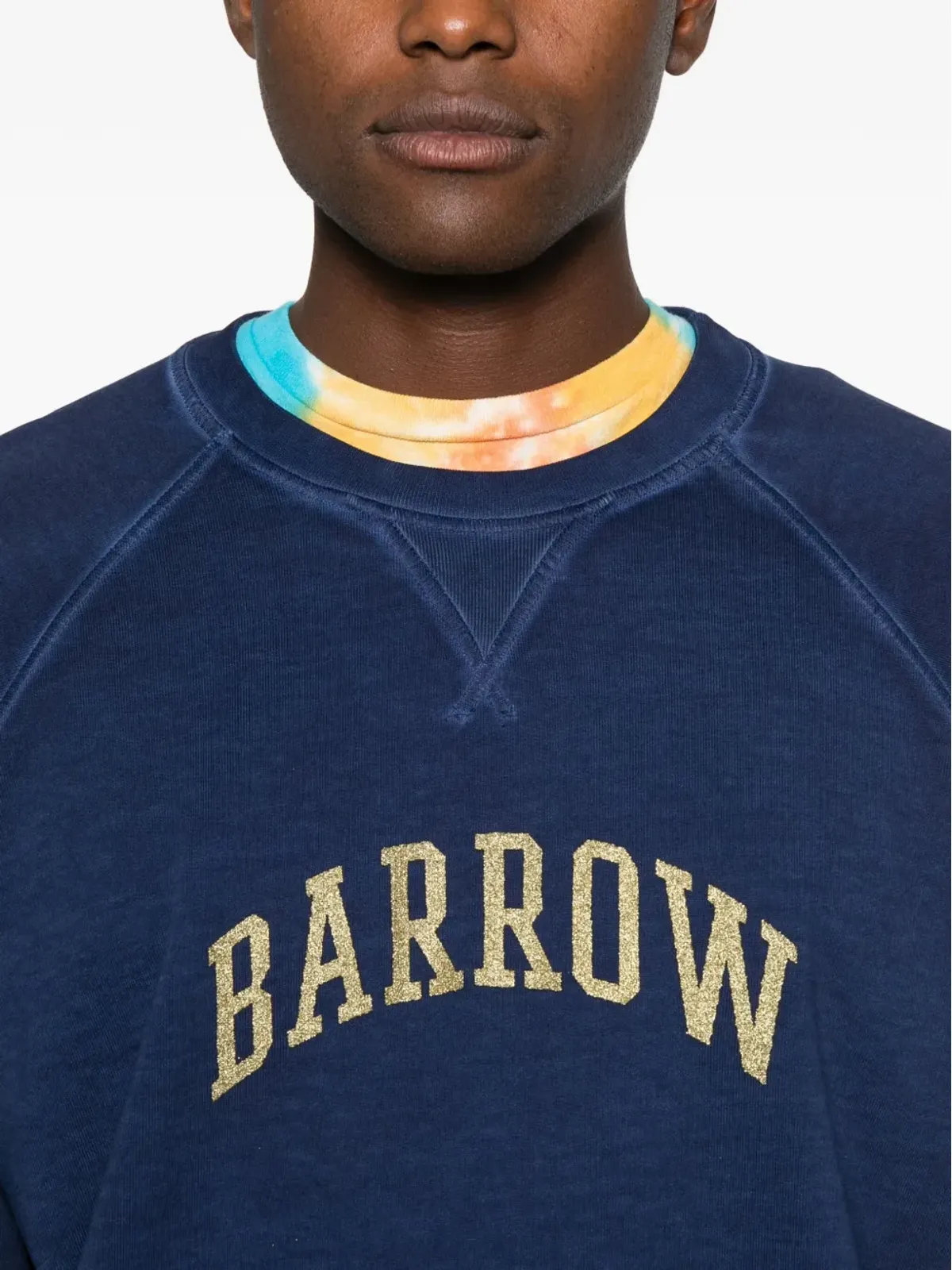 BARROW ロゴプリント クルーネック スウェットシャツ - ブルー - 画像5