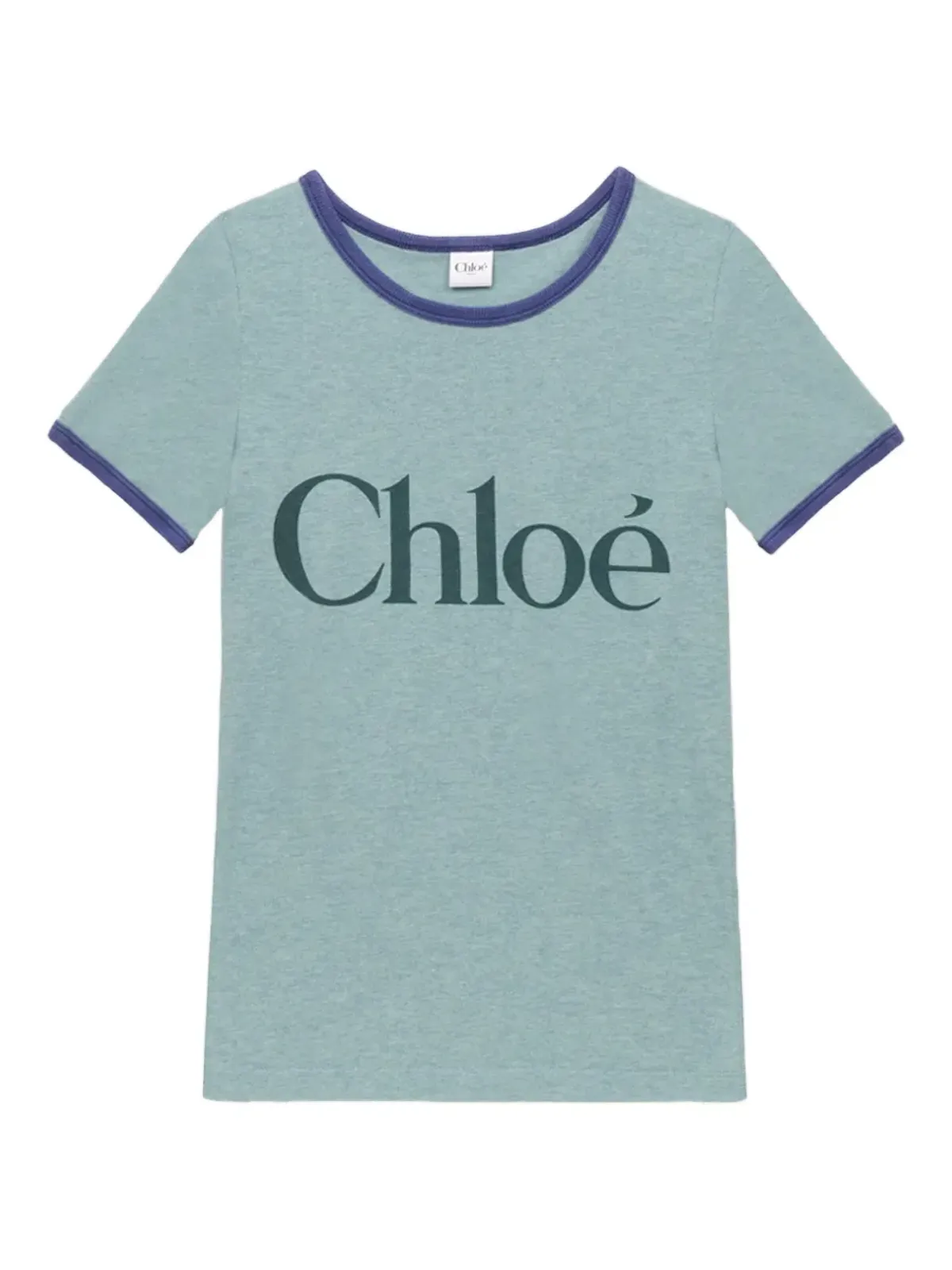 Chloé ロゴプリント丸首Tシャツ - 画像1