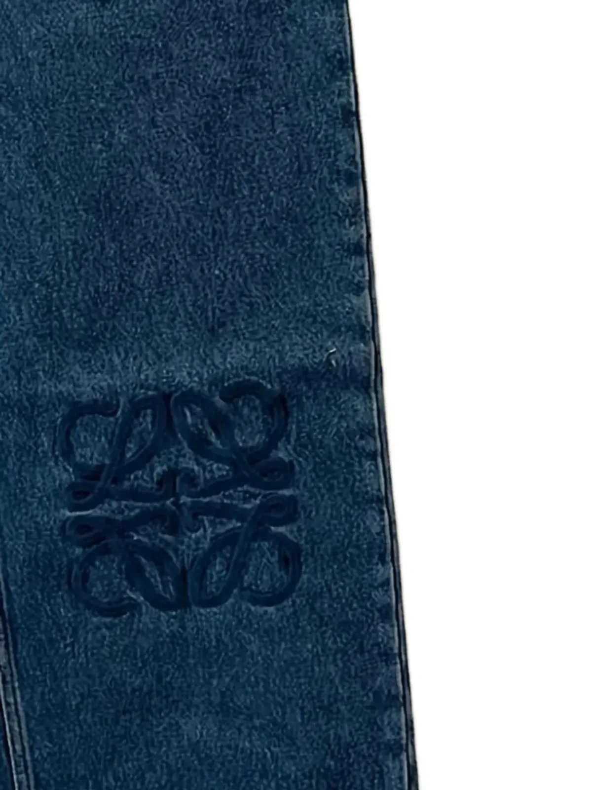 LOEWE ロゴ刺繍コットンデニムジーンズ - 画像2