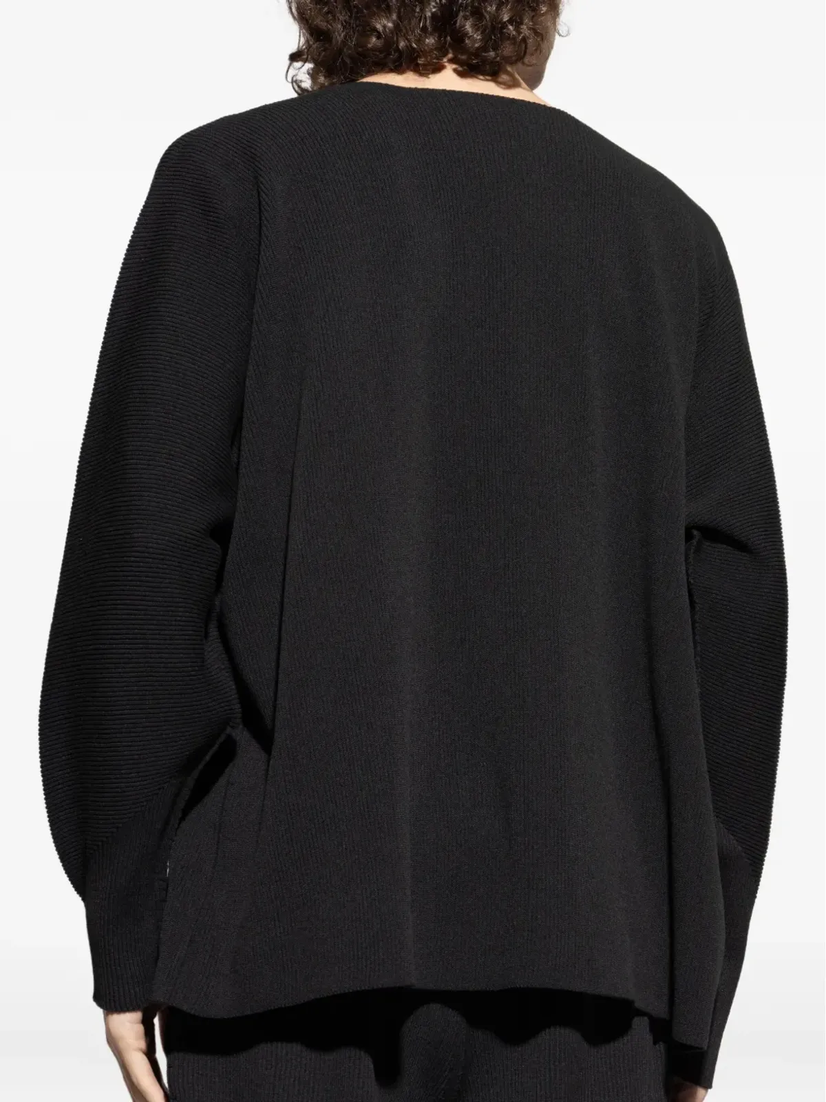 Homme Plissé Issey Miyake リブ編み丸首セーター - 画像4