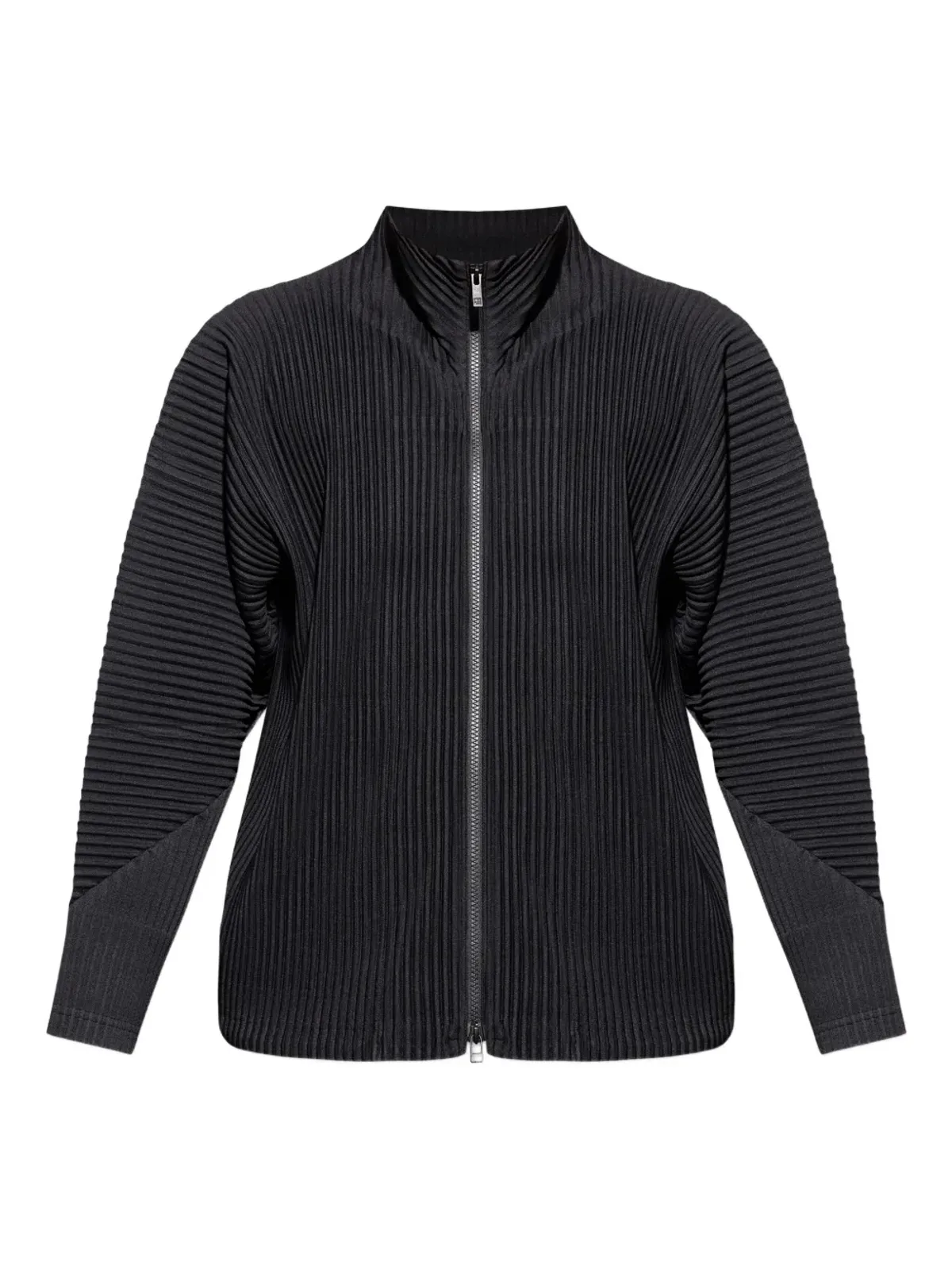 Homme Plissé Issey Miyake プリーツ入りジップファスナー付きジャケット - 画像1