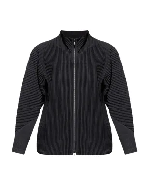 Homme Plissé Issey Miyake プリーツ入りジップファスナー付きジャケット - サムネイル1