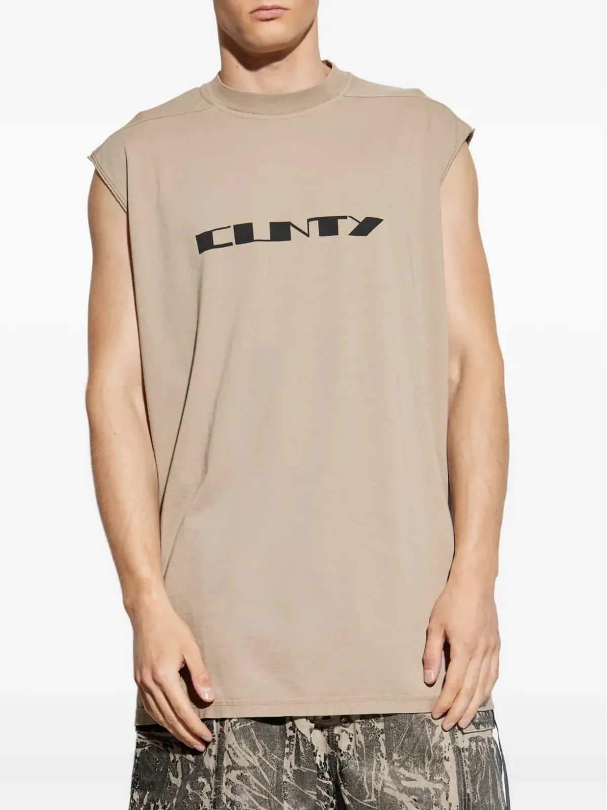Rick Owens DRKSHDW グラフィックプリント ノースリーブ タンクトップ - 画像3