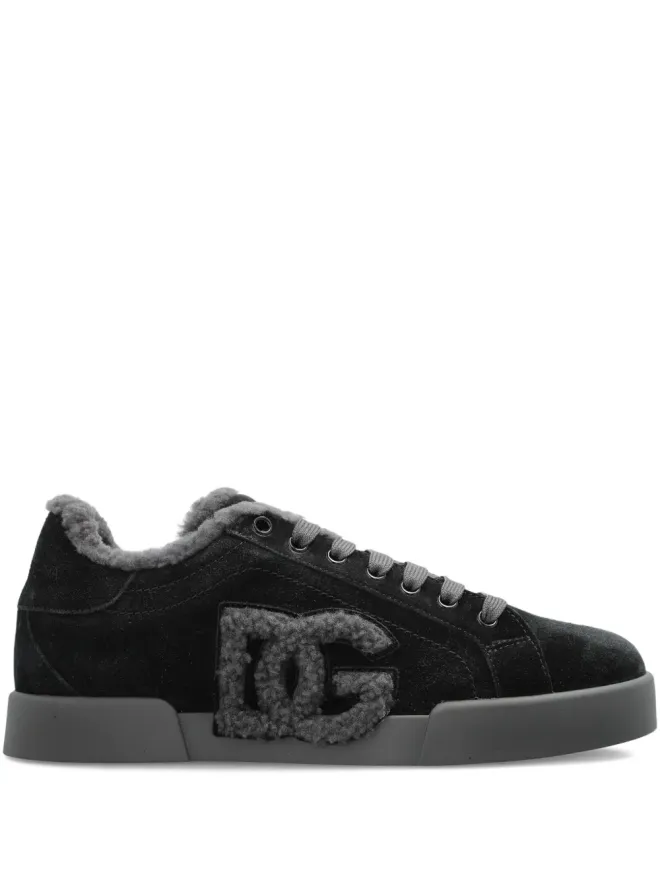 Dolce & Gabbana Dolce & Gabbana ロゴディテール・スエード トレーナーの商品画像