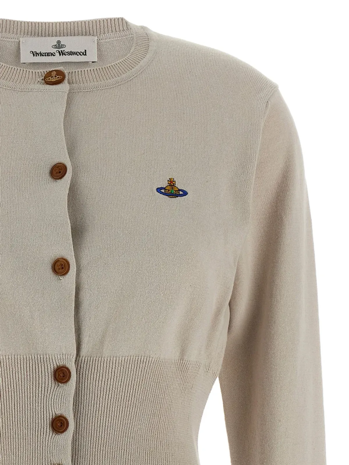 Vivienne Westwood エンブロイダリーロゴ クロップ丈カーディガン - 画像4