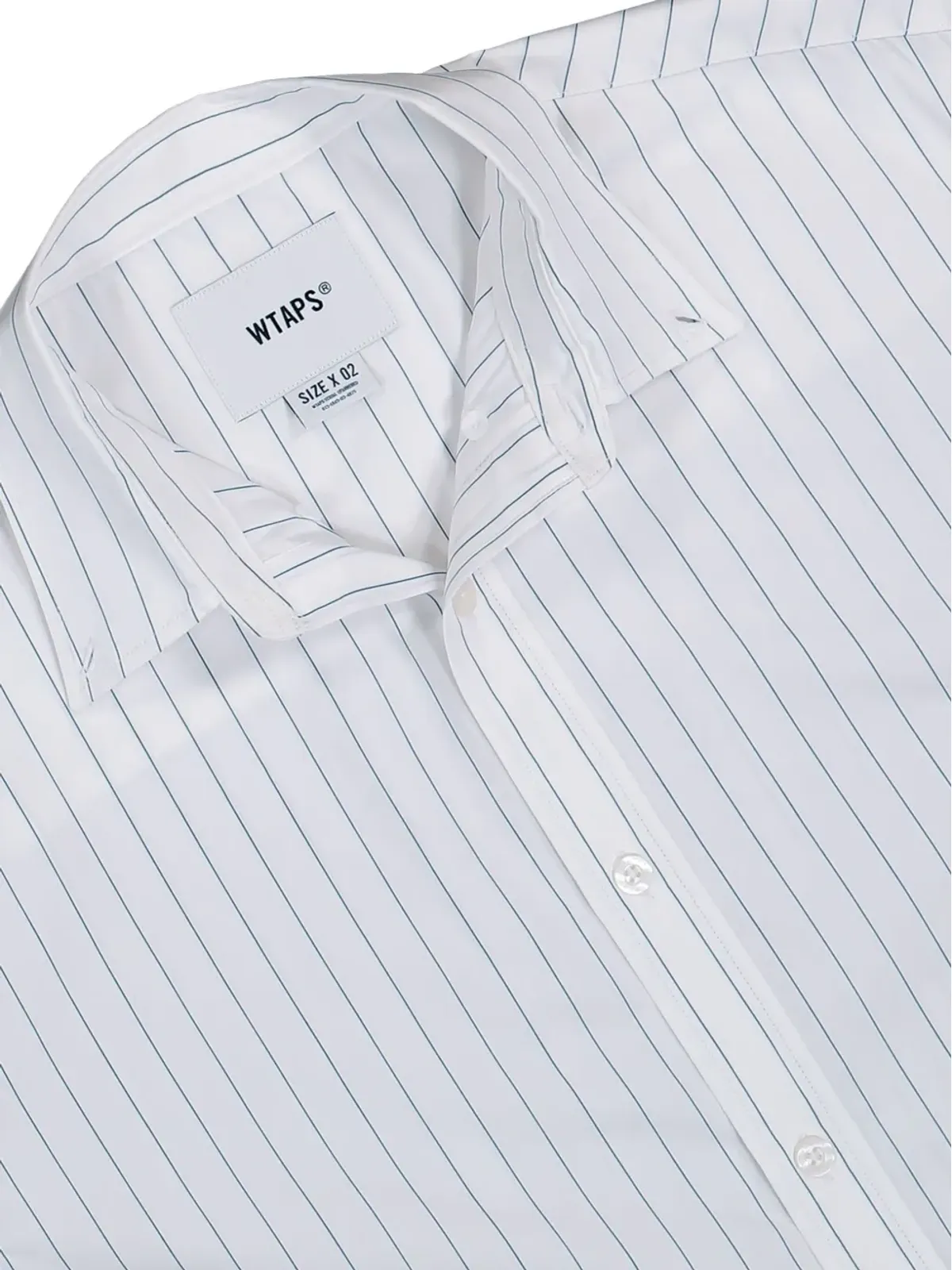 WTAPS BD 03 ピンストライプ柄 半袖シャツ - 画像4